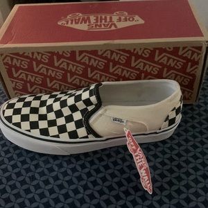 pastel rainbow checkered vans